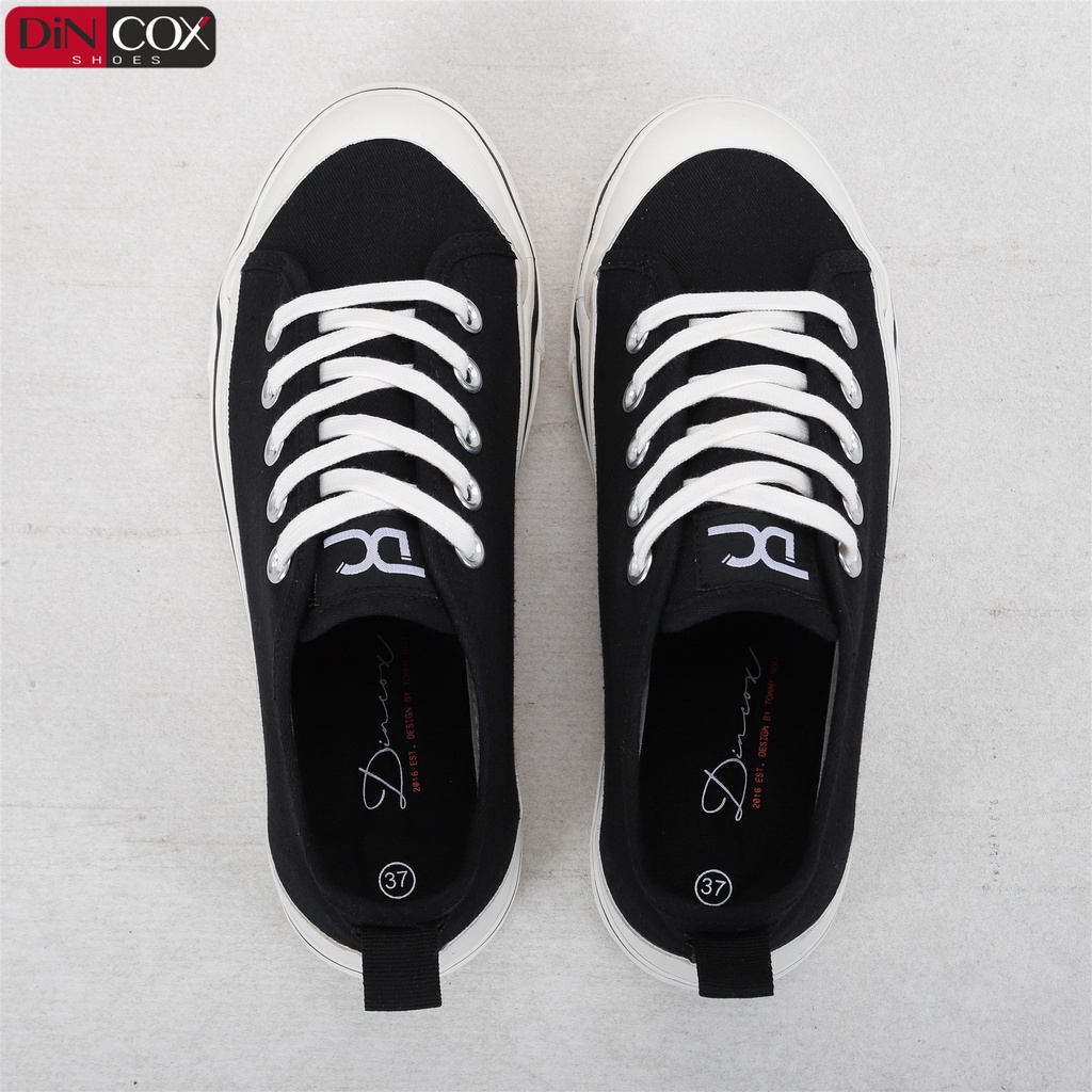 Giày Sneaker Vải Nữ DINCOX D31 Năng Động Nữ Tính Black