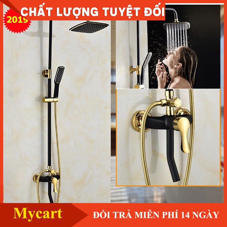 [HOT] - Bộ sen vòi tắm đứng nóng lạnh CAO CẤP Vuông xoay 360 độ 3 vòi No 2019