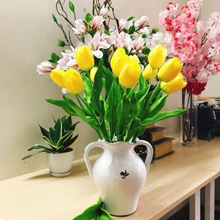 🌷Hoa Tulip cao su 34cm 🌷 - Hoa giả - trang trí nhà cửa