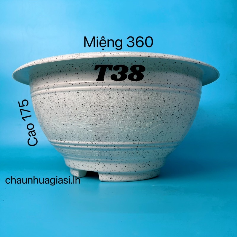 Chậu nhựa truyền thống T38, Chậu nhựa trồng cây, Chậu không lỗ trồng sen, nuôi cá