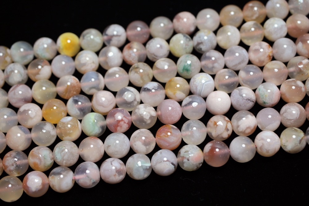 Hạt Đá Mã Não Hình Hoa Anh Đào Dùng Làm Đồ Trang Sức