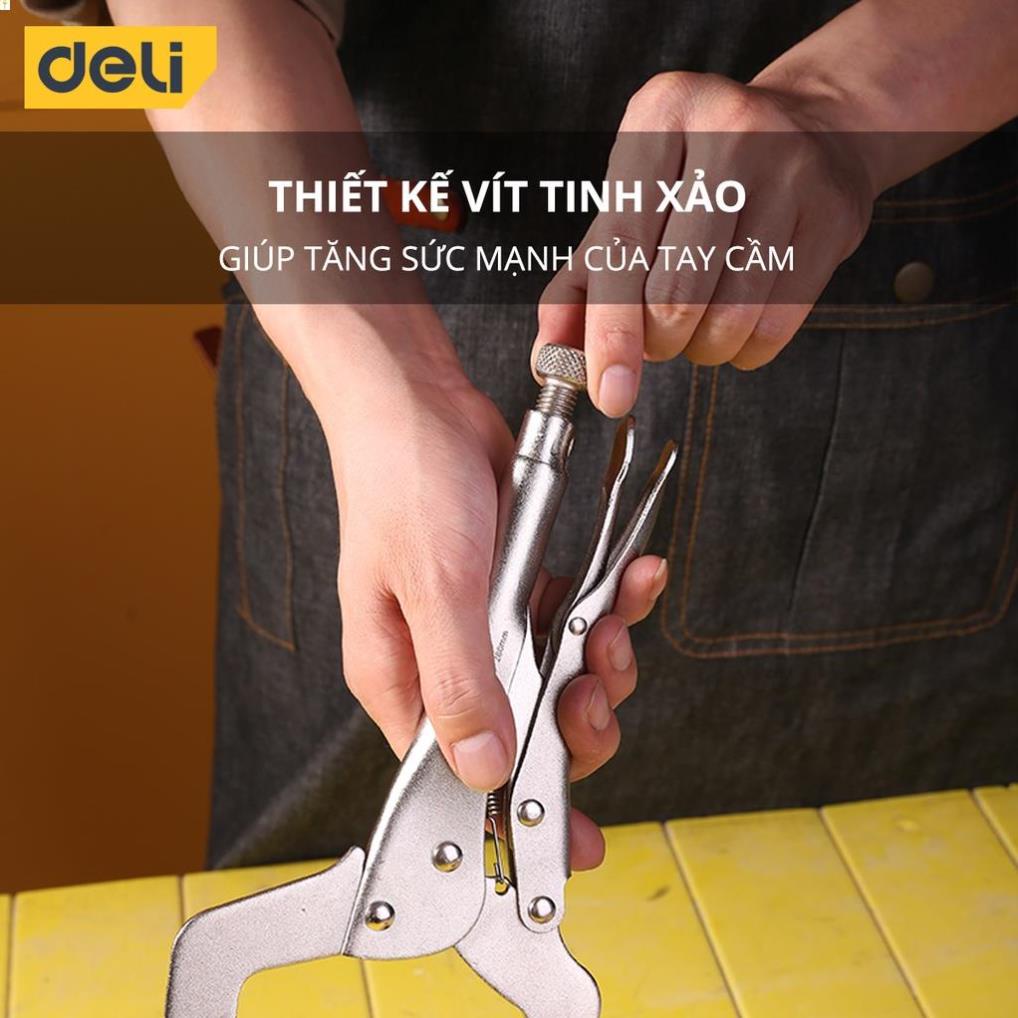 Kìm Kẹp Chữ C Deli Tools Cao Cấp - Hỗ Trợ Cố Định, Giữ Chặt Các Vật Liệu Một Cách Nhanh Chóng, Tiện Lợi Hơn - DL20011 .