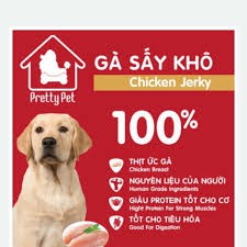 PrettyPet_Chicken Jerky - ỨC GÀ SẤY KHÔ CHO CHÓ