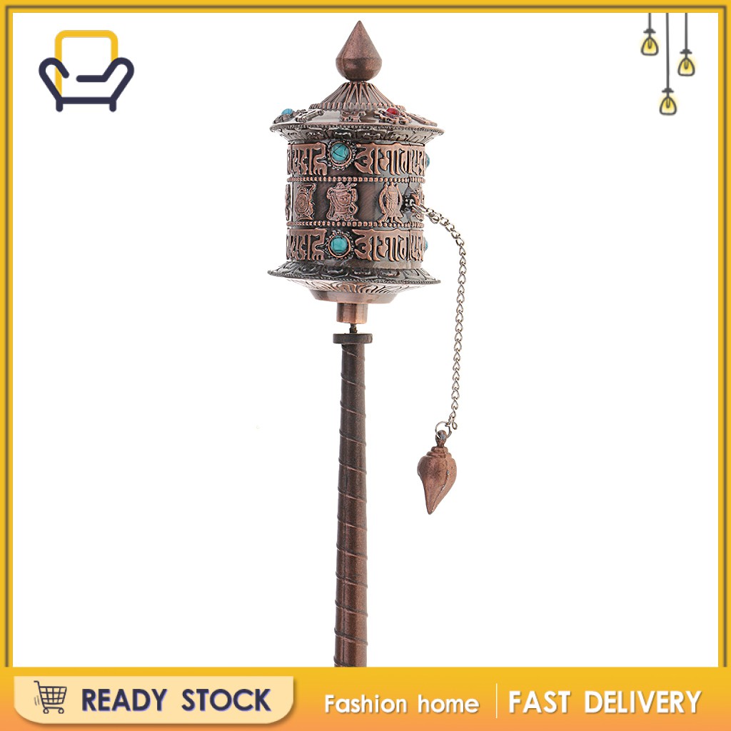 Bánh Xe Xoay Cầu Nguyện Phật Giáo Tây Tạng 21cm Happi2ness Thời Trang