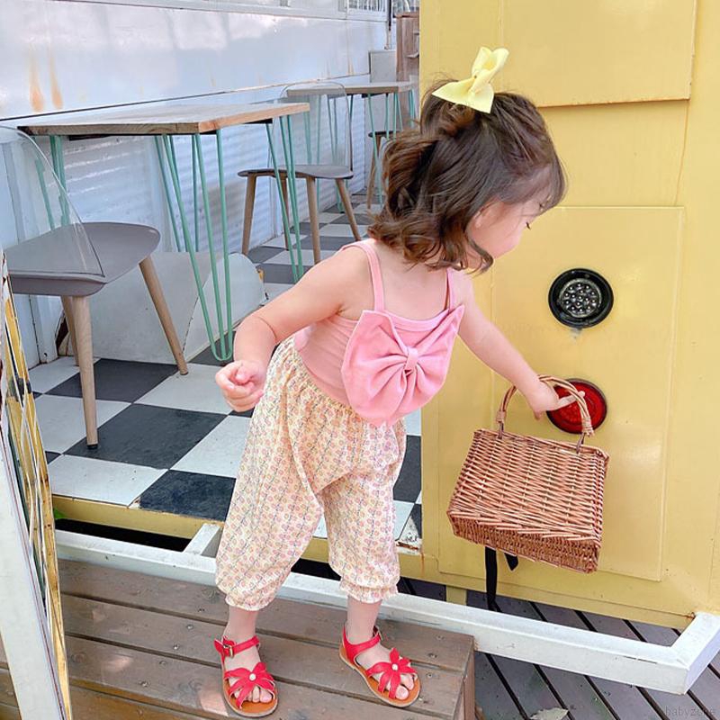 Áo Hai Dây Đính Nơ Xinh Xắn Thời Trang Mùa Hè Cho Nữ