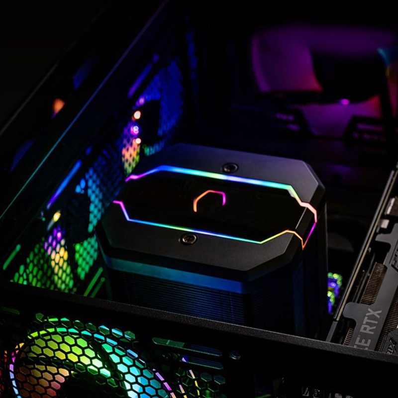 (Hàng Mới Về) Quạt Tản Nhiệt Hai Vòng Nhẫn Mf120 Halo Rgb Cho Pc