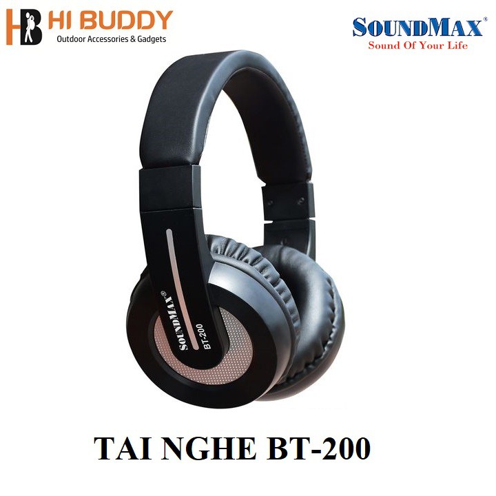 { CHÍNH HÃNG } Tai Nghe Bluetooth Không Dây SOUNDMAX BT-200  HIBUDDY