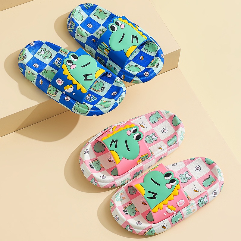 (TH14) Dép Cho Bé Họa Tiết Khủng Long Đáng Yêu