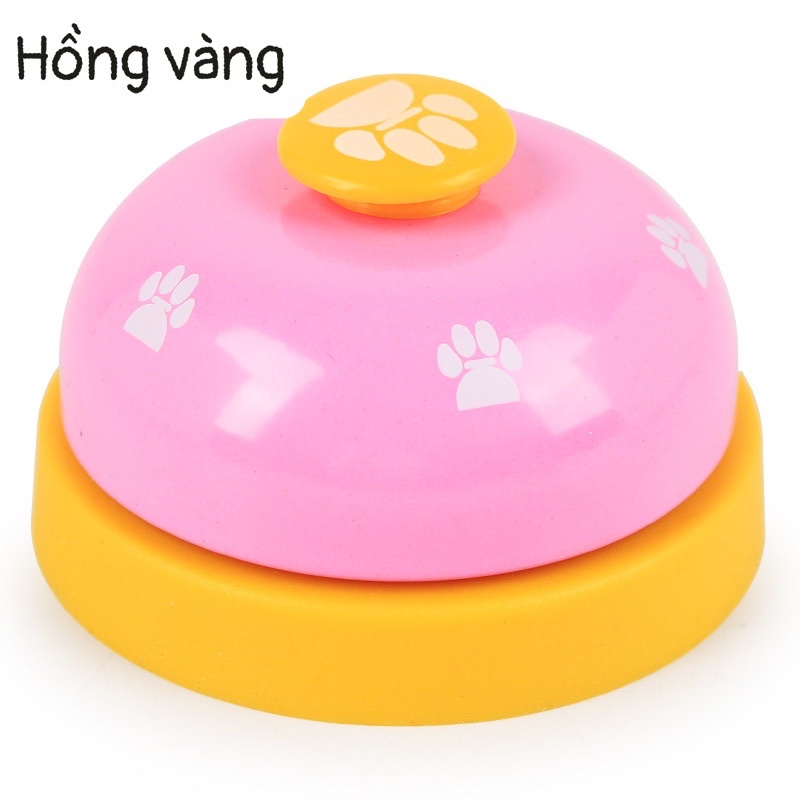 Đồ Chơi Chuông huấn luyện thú cưng chó mèo dạng nhấn họa tiết dấu chân