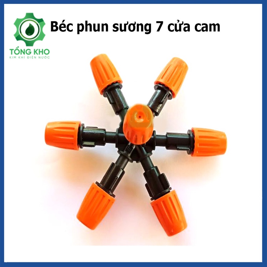 Béc phun sương 1,5,7 cửa cam tùy chỉnh được lưu tượng - Béc phun sương cam đa năng - Tổng kho kim khí điện nước
