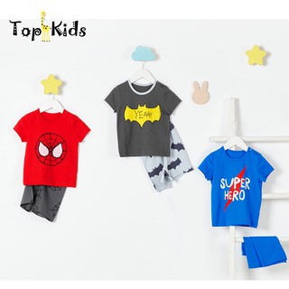 Bộ đồ COTTON cao cấp, bé trai, bé gái HÌNH DỄ THƯƠNG- Unifriend Hàn Quốc -bộ cộc tay mùa hè, từ 10- 50kg, Topkid_vietnam