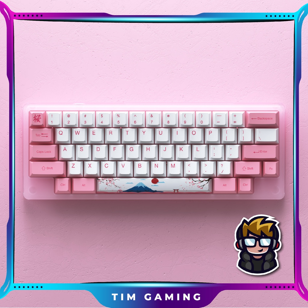 [Mã 33ELSALE hoàn 7% đơn 300K] Bàn phím cơ AKKO ACR 59 World Tour Tokyo (Hotswap / RGB / AKKO cs switch Jelly Pink)