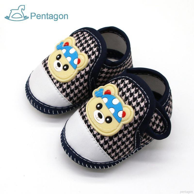 Giày vải đế mềm chống trượt đáng yêu thoải mái dành cho em bé