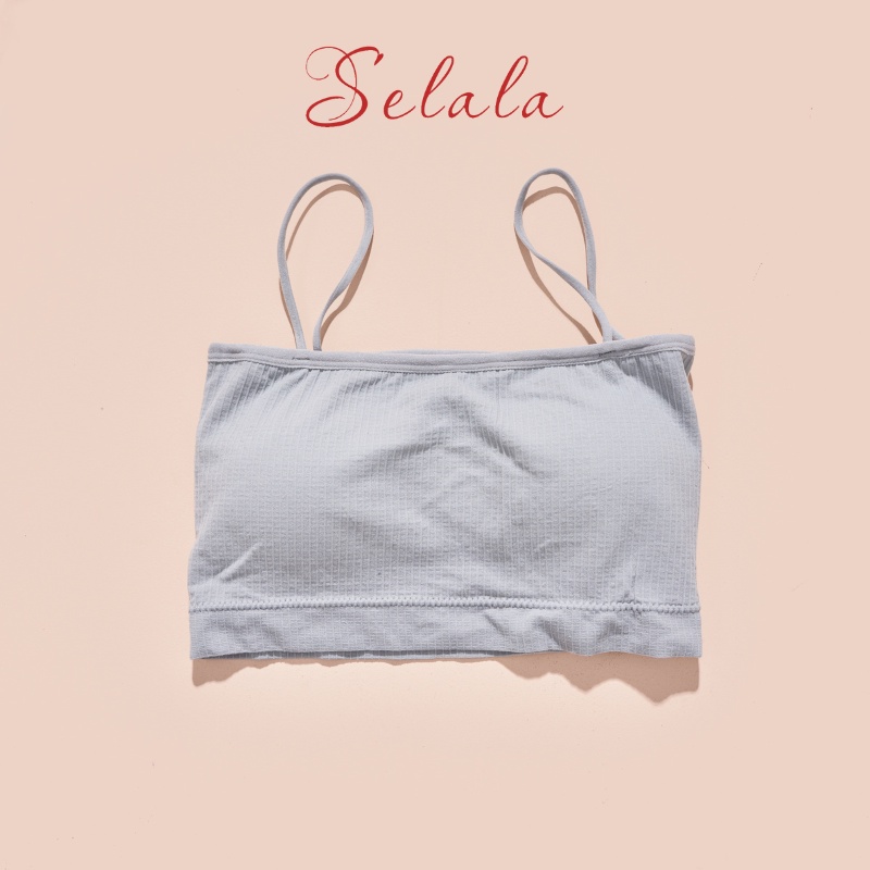 Áo Bra Croptop Selala Chất Cotton Gân Tăm Siêu Thoáng Mát Dễ Phối Đồ Br23