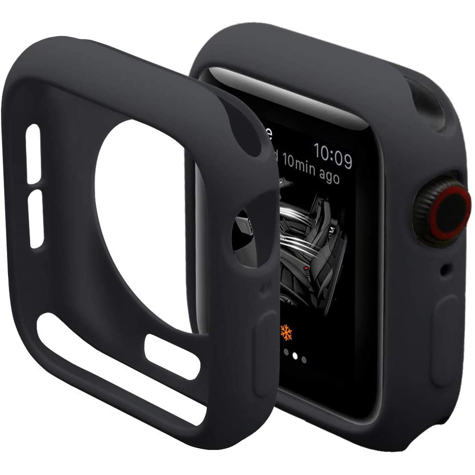 Ốp silicone mềm bảo vệ màn hình đồng hồ Apple Watch 7 6 SE 5 4 3 2 1 41MM 45MM 40MM 44MM