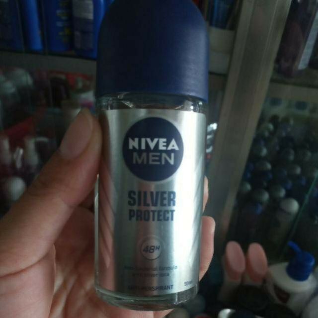 (Hàng cty)Lăn Nivea phân tử bạc(mẩu mới) 50ml