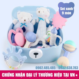 Set đồ chơi sơ sinh Goryeo Baby 9 món cho bé 0-18 tháng