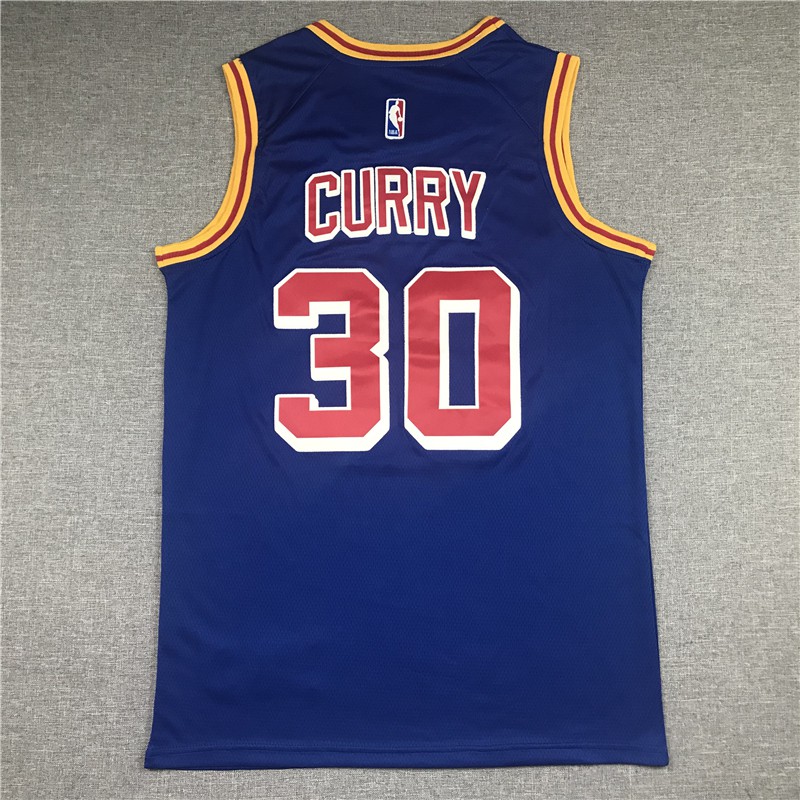 Áo thể thao 3 lỗ NBA Jersey số 30 màu xanh dương cổ điển