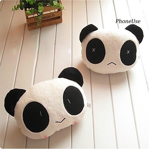 Pu Gối Tựa Đầu Hình Gấu Trúc Cho Xe Ô Tô