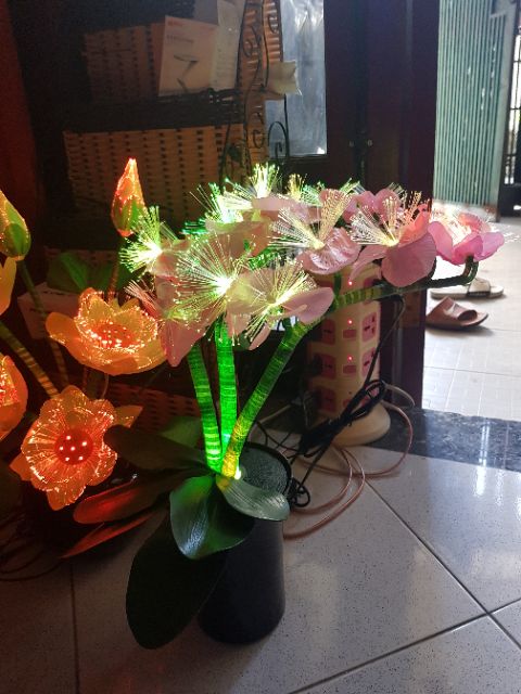 Chậu hoa led điện