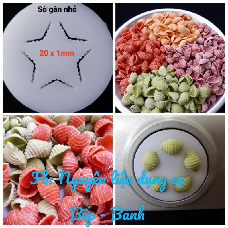 Khuôn sò sao, sò gân nhỏ dùng cho máy làm mì Philips