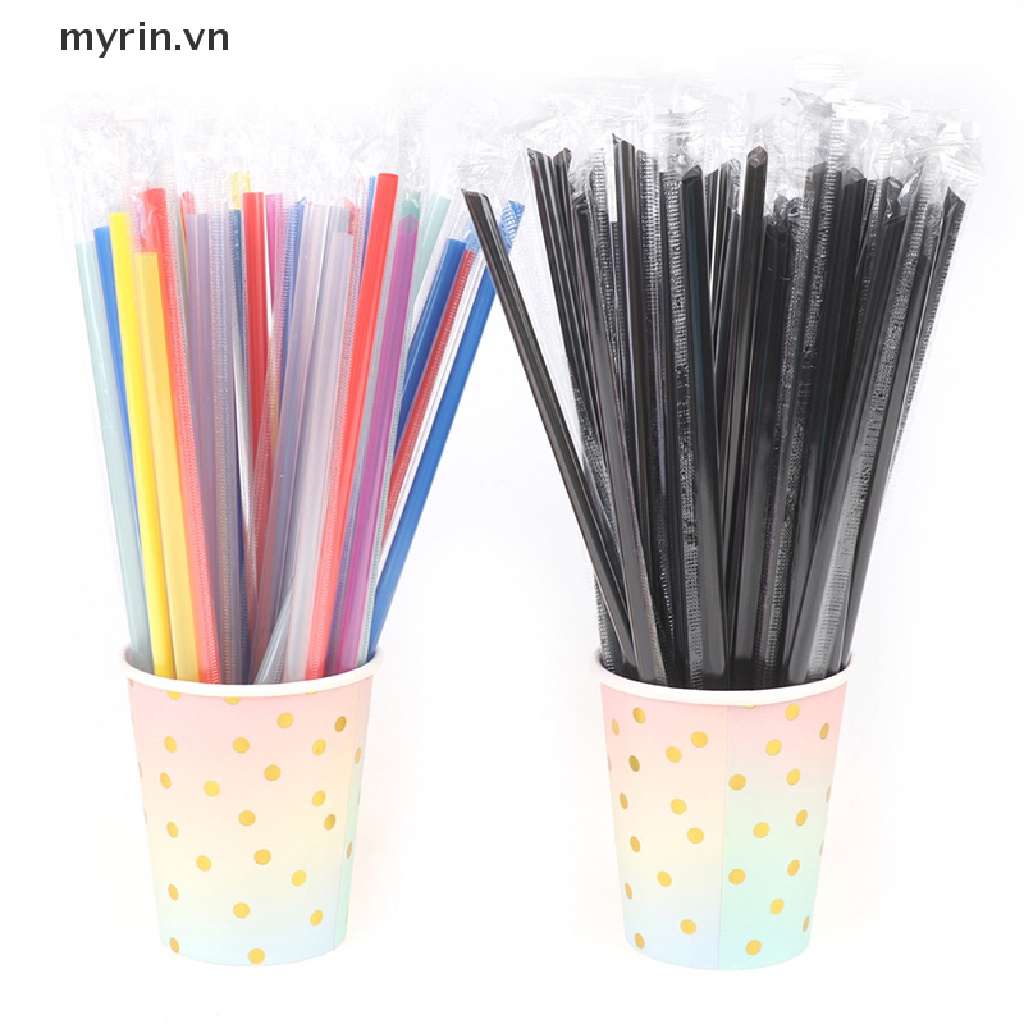 Set 100 Ống Hút Nhựa Pp Màu Trong Suốt Dùng Cho Các Bữa Tiệc
