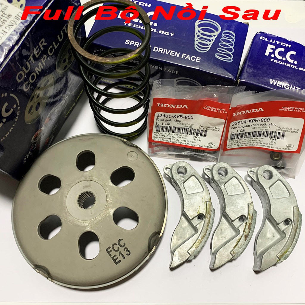 Bộ nồi sau cho AirBlade 125 - Chống rung đầu xe tay ga