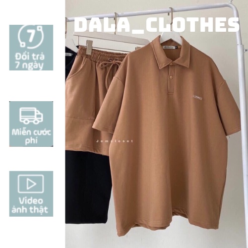 Set đồ áo thun polo kèm quần đùi dáng rộng(sỉ từ 5sp bất kì)