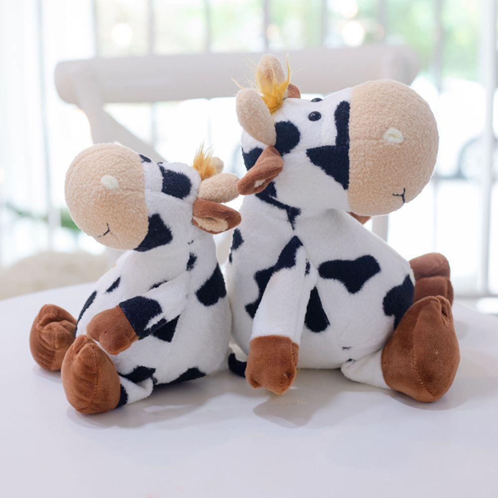 Thú Nhồi Bông Hình Bò Sữa Hoạt Hình Sáng Tạo 20-35cm