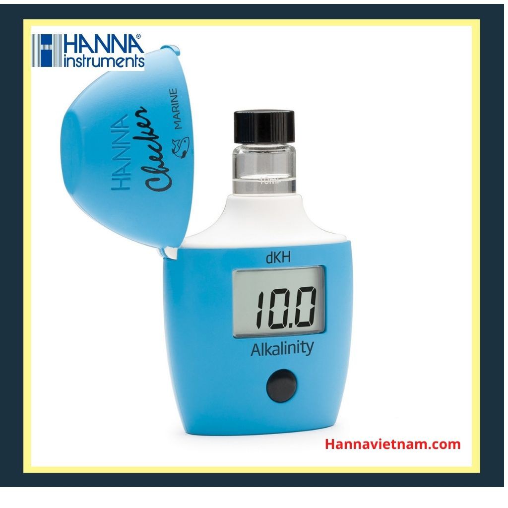 Máy Checker Đo Độ Kiềm  HANNA HI772, Chuyên Trong Thủy Sản Nước Mặn, Bể Cá Nước Biển, tặng kèm nước thử 25 lần đo