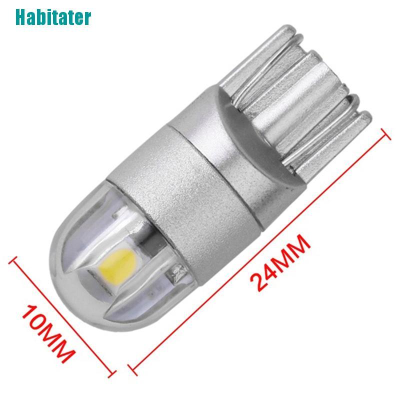 Set 10 Bóng Đèn LED T10 3030 2SMD W5W 194 168 Ánh Sáng Trắng Siêu Sáng Dành Cho Ô Tô