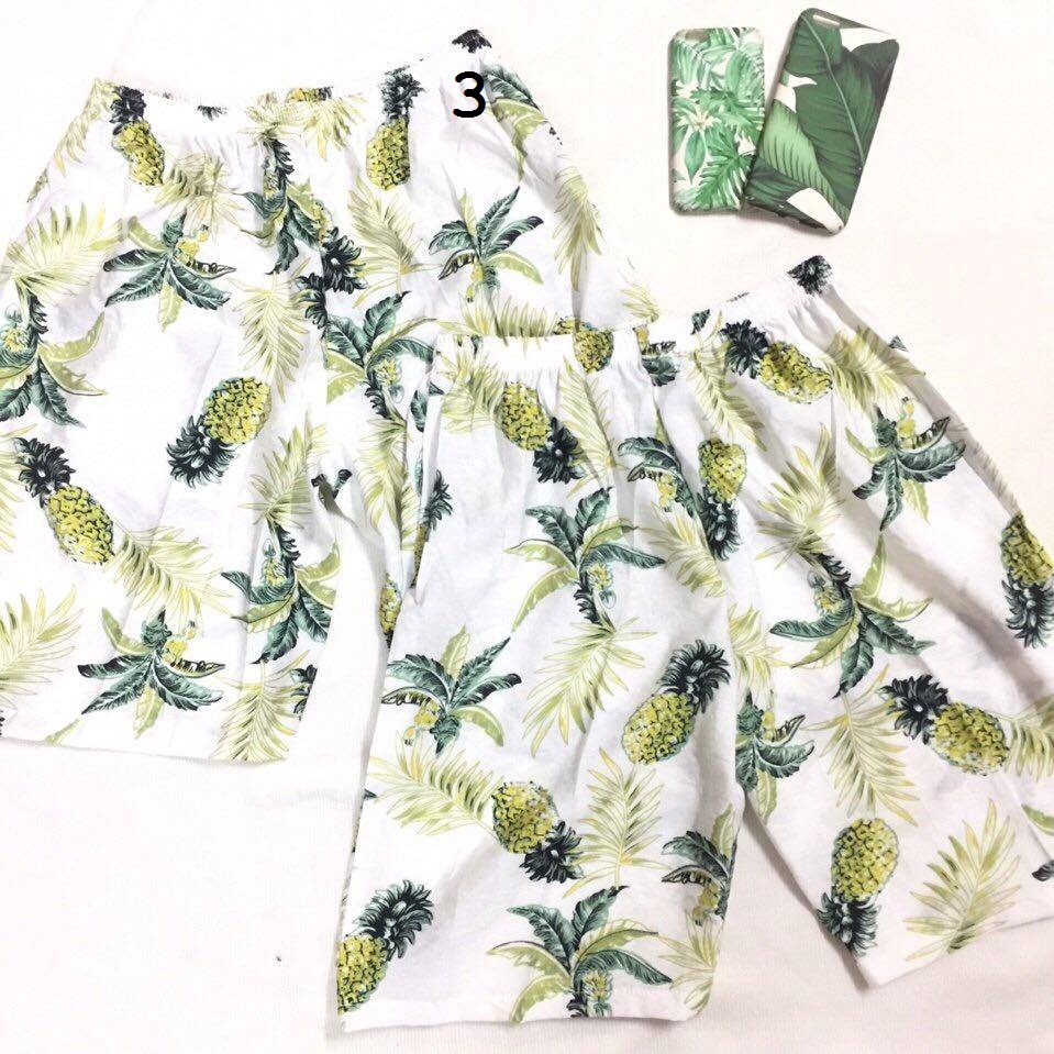 set đôi đi biển gồm 1 váy nữ + 1 bộ quần áo nam