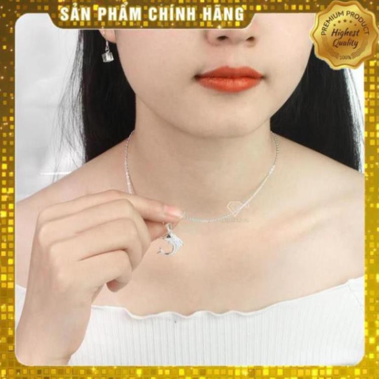 [💝Không Đẹp Hoàn Tiền] Dây chuyền bạc nữ, vòng cổ bạc nữ đẹp giá rẻ mặt cá heo