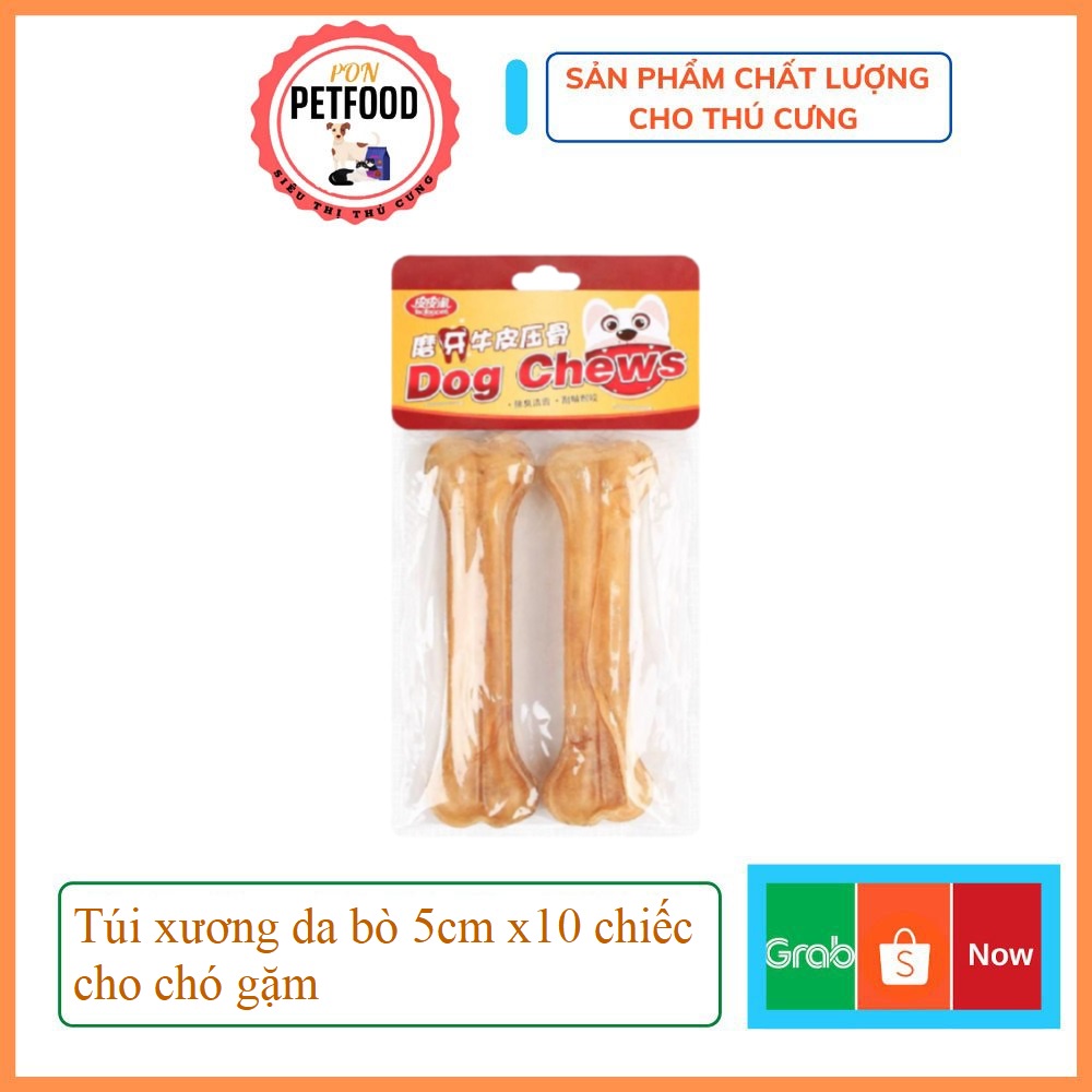 Túi xương da bò 5cm x10 chiếc cho chó gặm