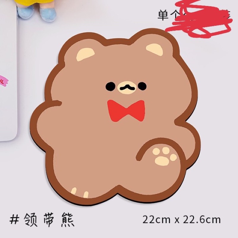 Miếng Lót Chuột Silicon Chống Trượt Hoạt Hình Phong Cách Hàn Quốc