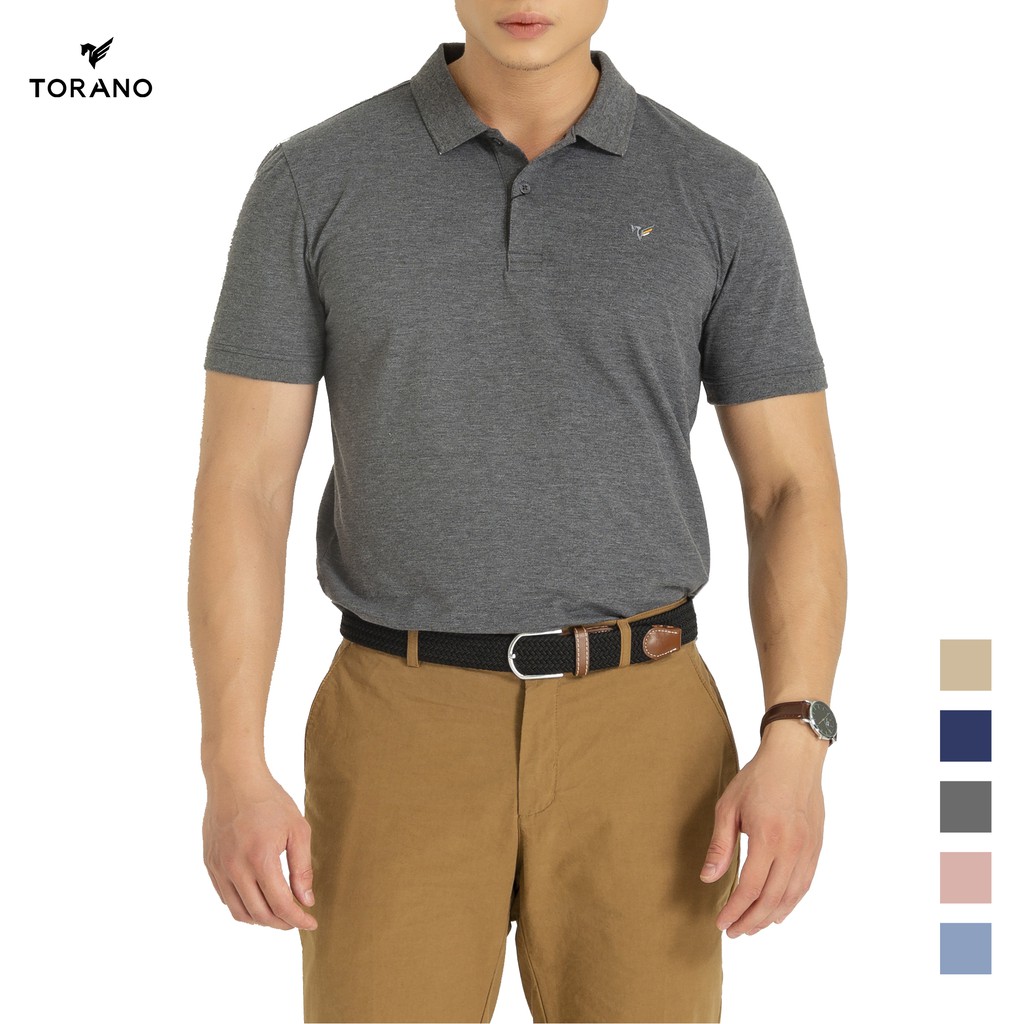 Áo polo nam TORANO có cổ full màu chất cotton1 TP300