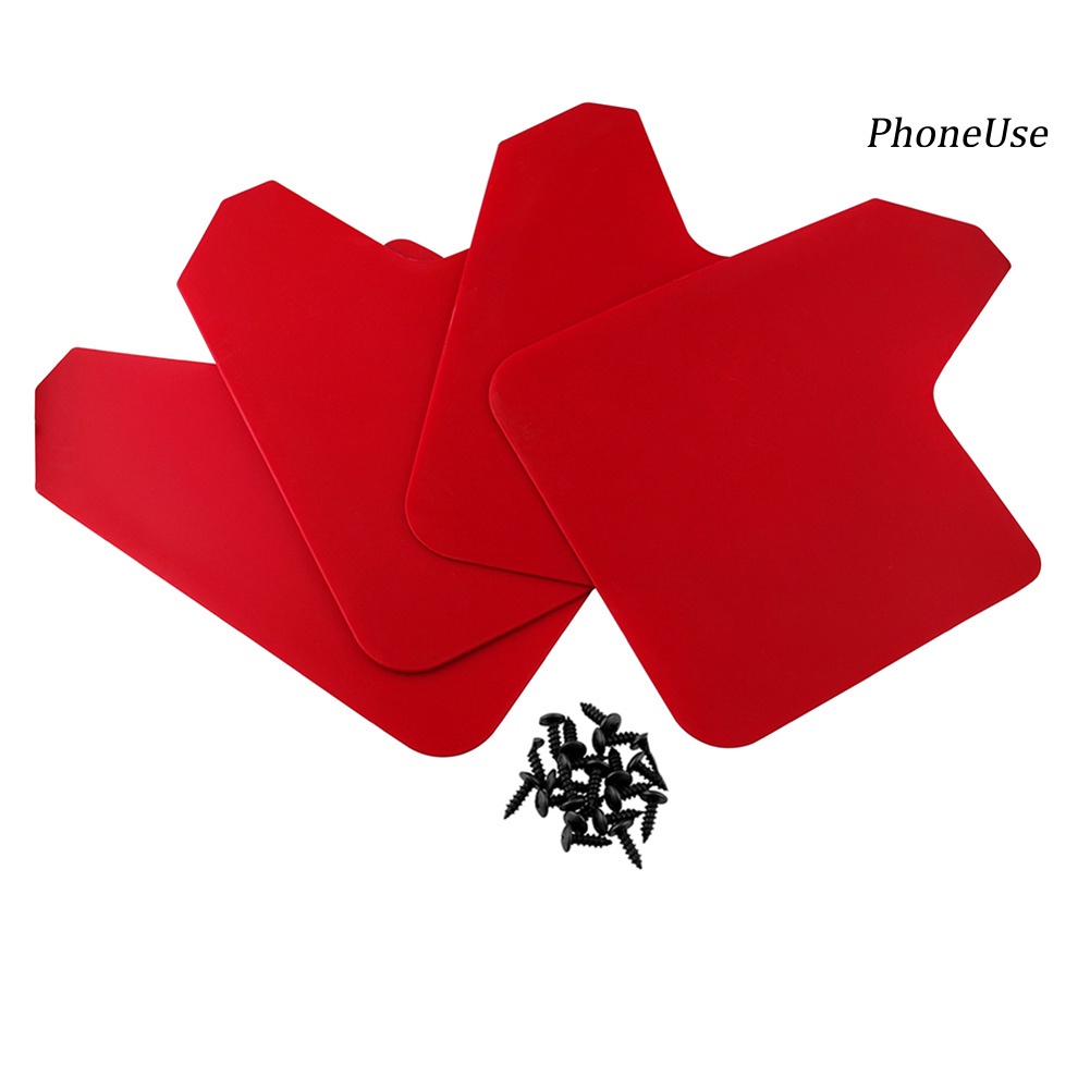 FENDER Pu Bộ 4 Miếng Chắn Bùn Cho Xe Ô Tô