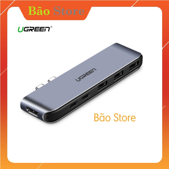 [Freeship] DUAL USB TYPE C TO HDMI + 3 USB 3.0 + PD UGREEN 50963