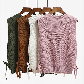 ( SẴN MÀU TRẮNG )Áolen gile vest không tay phiên bán hàn quốc mùa thu và mùa đông ( CÓ ẢNH THẬT)