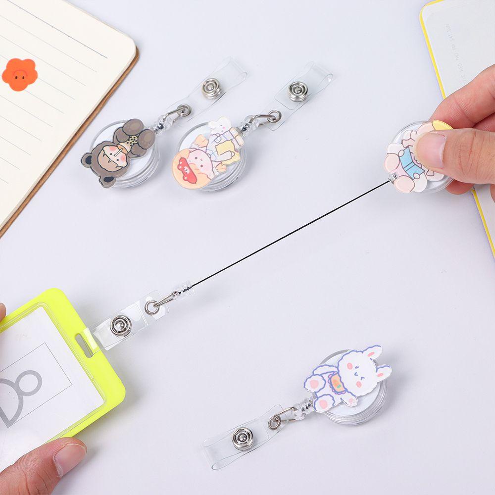 FAY Giá Đỡ Kẹp Huy Hiệu Hình Gấu / Cá Sấu Hoạt Hình Cho Học Sinh