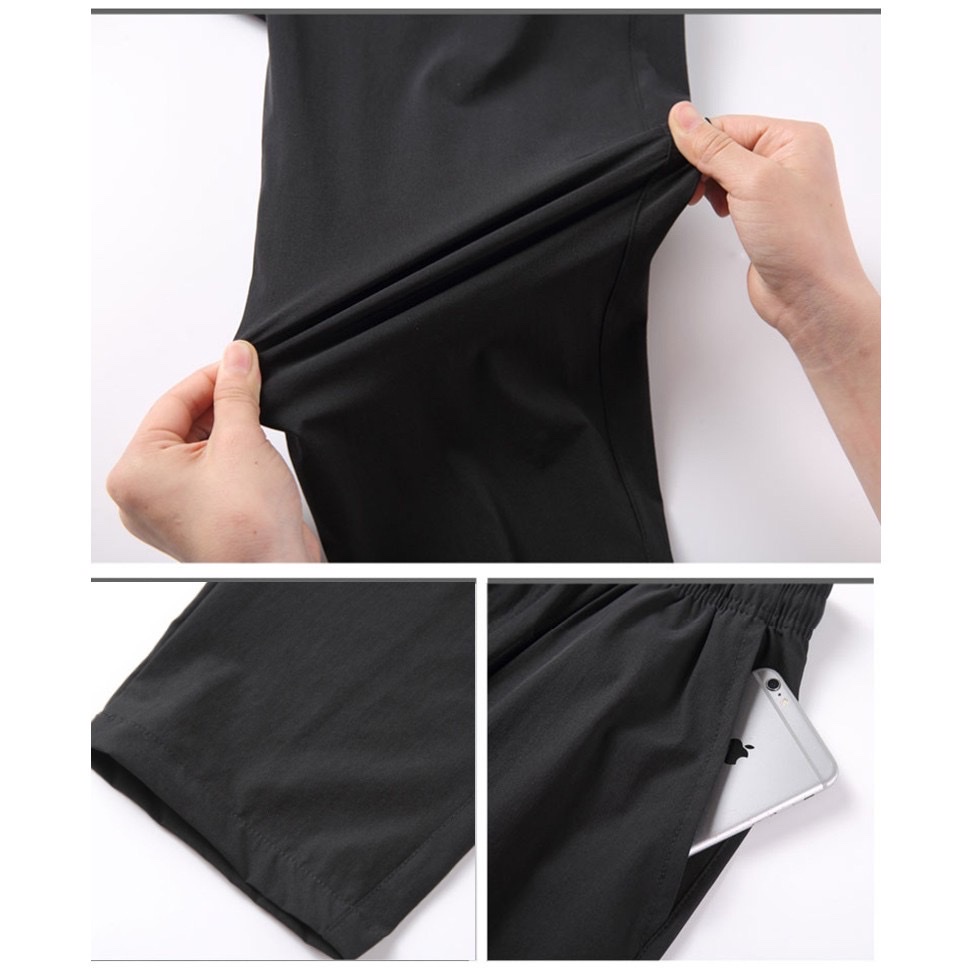 Quần Gió Thể Thao Nam Dài Ống Xuông Cao Cấp, Co Dãn, Mềm Mại Phù Hợp Vận Động - ZENOMA