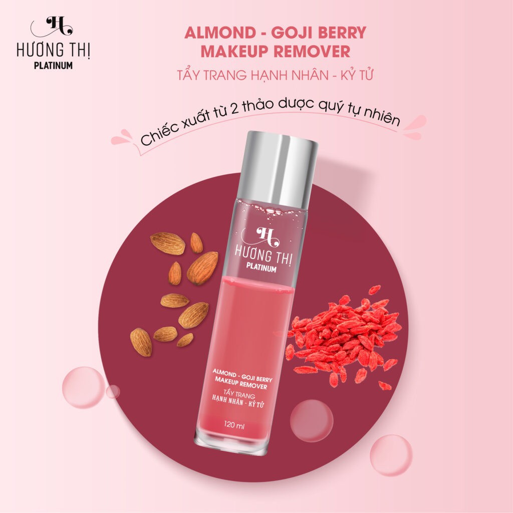Nước Tẩy Trang Hạnh Nhân – Kỳ Tử Hương Thị – Almond – Goji Berry Makeup Remover 120 ml