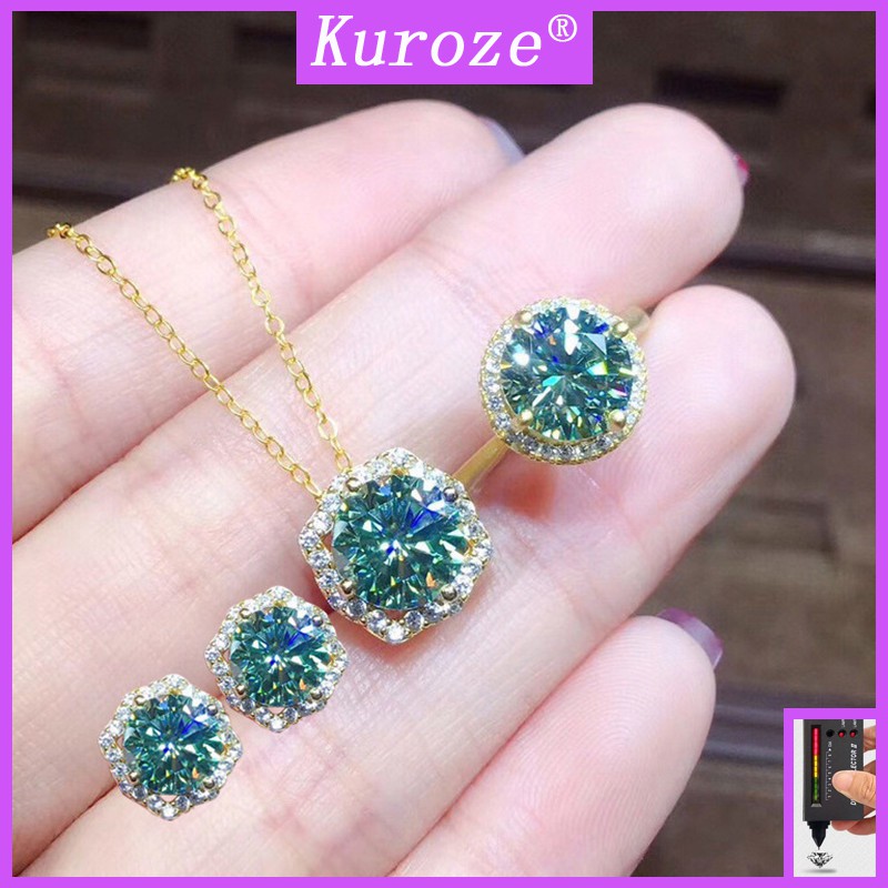 Mặt Dây Chuyền Hình Moissanite Pt950 Độc Đáo Thời Trang Cho Nữ