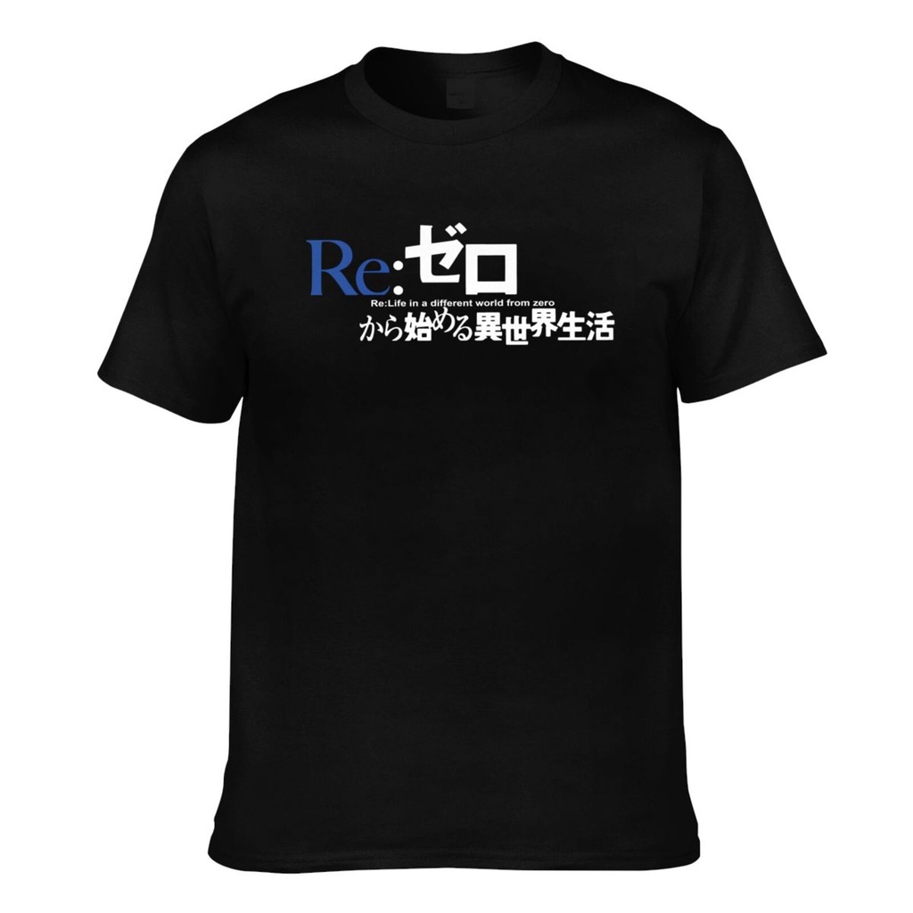 Re Zero Rezero Rem Ram Anime Manga Áo thun Cotton nam