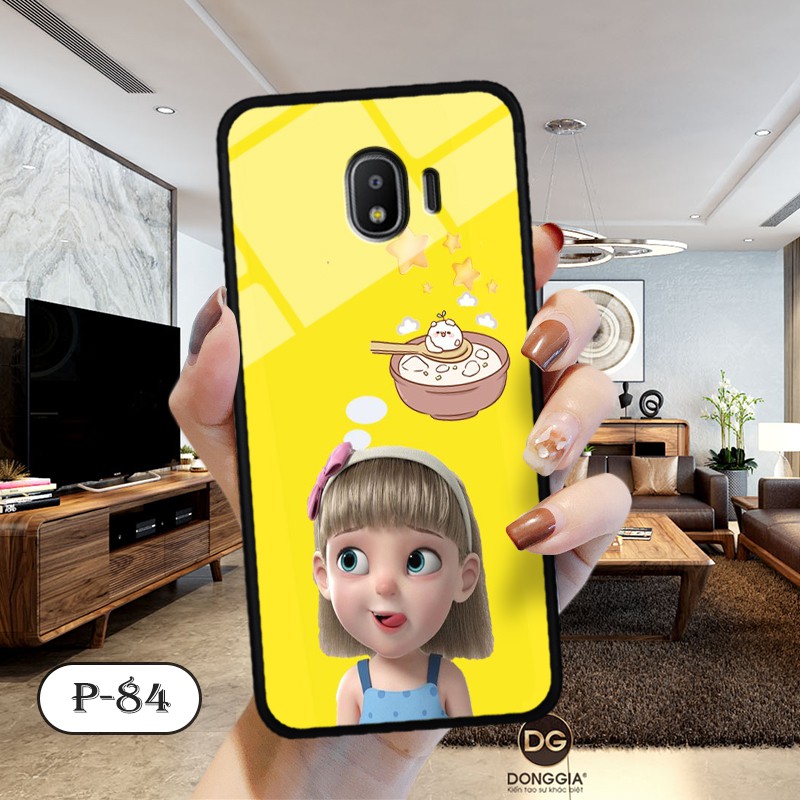 [Mã ELORDER5 giảm 10K đơn 20K] Ốp lưng kính 3D Samsung Galaxy J2 Pro 2018-cute