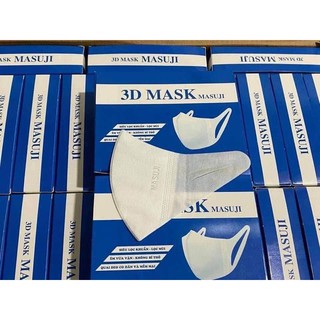 khẩu trang 3D trắng và hoạ tiết