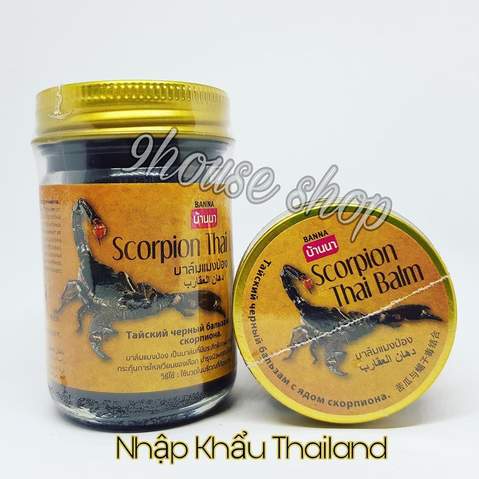 01 Dầu cù là Bọ Cạp - Cao Xoa Bóp Bọ Cạp Thái Lan