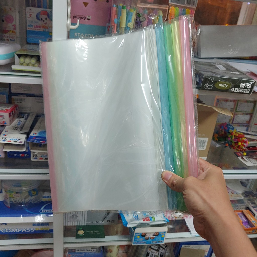 ✅  Bìa cây A4 - Bìa Nẹp Gáy - Slide Report Cover - Combo 10 cái