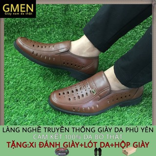 Giày Rọ Nam GM19 da bò nguyên tấm bảo hành 1 năm