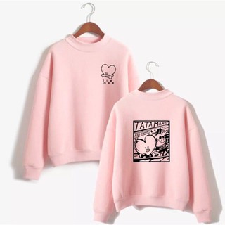 ÁO SWEATER BTS HỒNG SO CUTE